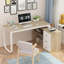 L-Shaped Metal Base Writing Desk-991427511-991339106