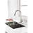Single Handle High Arc Brushed Nickel Pull Out Kitchen Faucet,Single Level Stainless Steel Kitchen Sink Faucets With Pull Down Sprayer