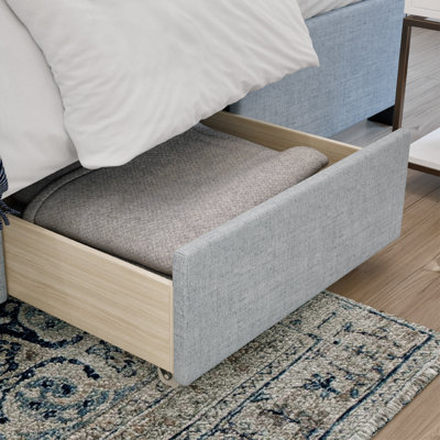 Three Posts™ Teen Abdiel Upholstered Standard Storage Bed & Reviews ...