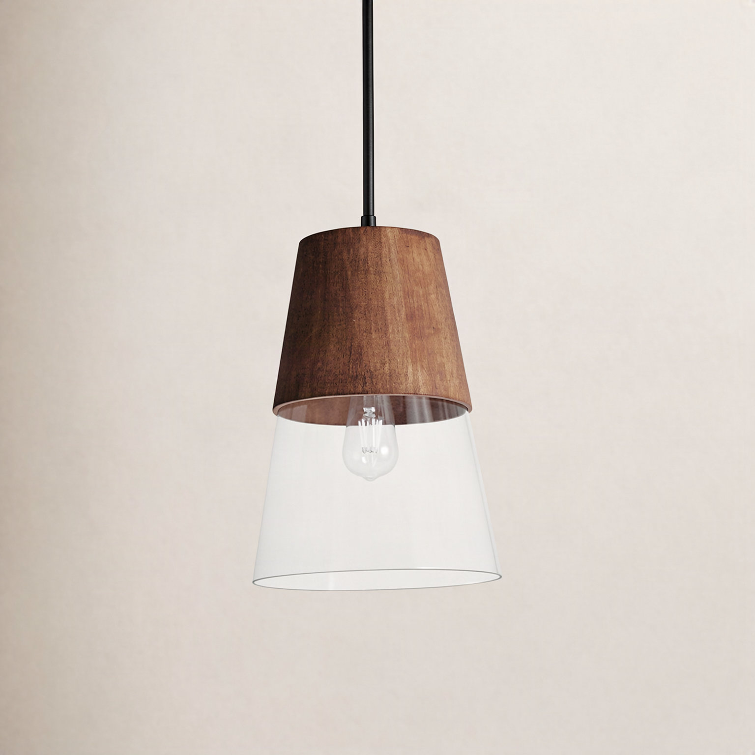Remora Single Light Steel Dimmable Pendant, 13.75" H x 10" W x 10" D