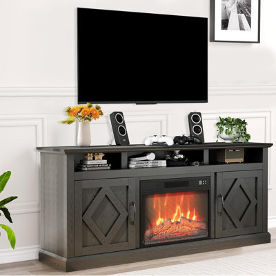 Fireplace TV Stand For 80 Inch TV