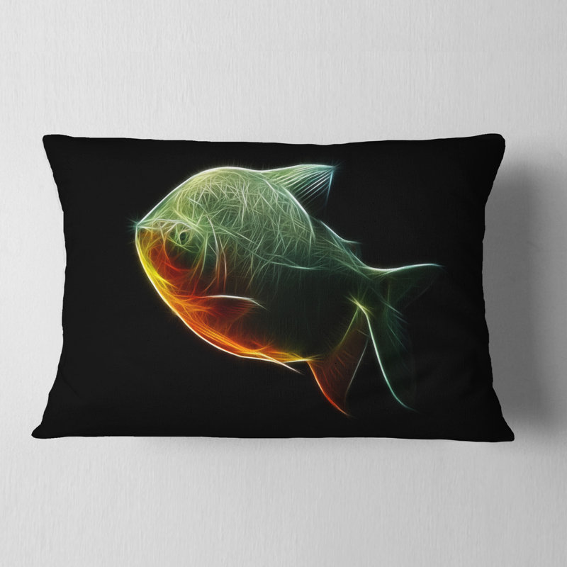 Coussin lombaire pour poisson pacu animal fractal