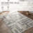 Geometric Gray/Cream Rug-2126408085