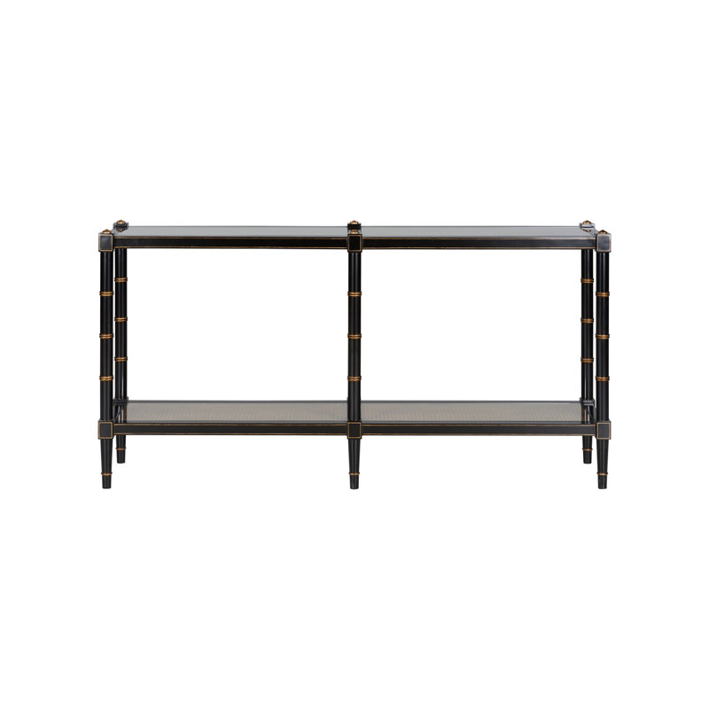 72 in. Glass Console Table