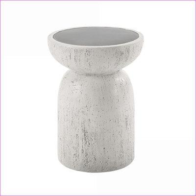 Table basse en faux béton naturel gris, pièce décorative minimaliste moderne pour le salon, légère et amp; Polyvalent