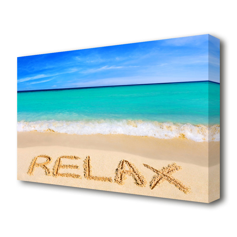 East Urban Home Relax Beach - Wrapped Canvas Photograph Print | Wayfair ...