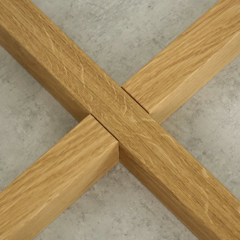 Bidal Oak Solid Wood Dining Table, Natural Oil, 76cmH  x 140cmL  x 90cmW