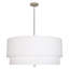 Lustre tambour 3 lumières à abat-jour Decker-123476816-66954385