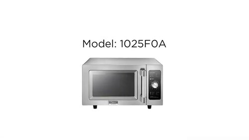 Midea 1025F1A 1000 Watts Commercial Microwave Oven - 0.9 cu. ft