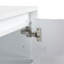 Armoire murale de salle de bain 24 po, 2 portes à fermeture douce, conception à fixation flottante, blanc brillant (emballage KD)