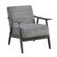 Siège de salon transitionnel, chaise recouverte de velours gris, base en bois massif, chaise d'appoint en tissu d'une profondeur de 30,06 po, structure, finition brique, poids du produit 29,55 lb, largeur du siège de 22 po