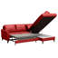 Migues Genuine Leather Corner Sofa with Sleeping Function and Storage-829276634-829276632