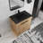 Balliet 30'' Free Standing Single Bathroom Vanity with Ceramic Top, Floor Standing Vanity with 2 Doors, 1 Adjustable Shelf-2073485862