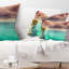 Coussin lombaire panoramique coucher seascape