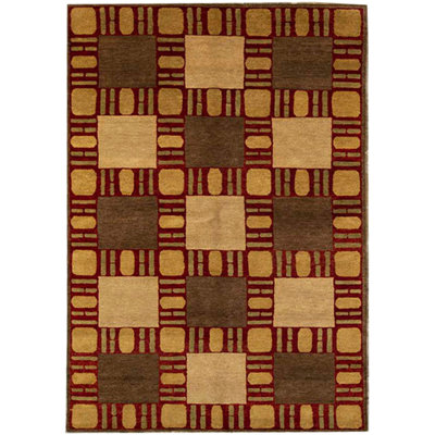 Tapis rouge noué à la main de haute qualité