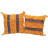 Striped Wool And Silk Throw Pillow-101836501