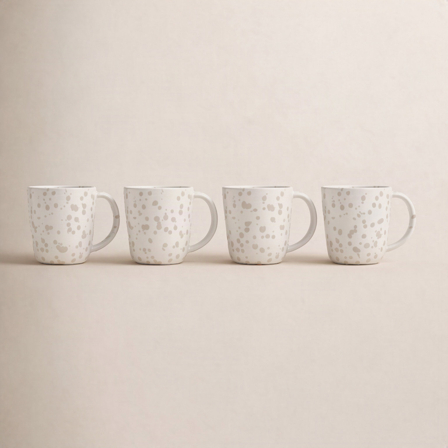 Splatter Ceramic Mug, Beige