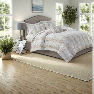 Ultra Soft Faux Fur Bedding Sets, King Polyester Modern Home Comfort