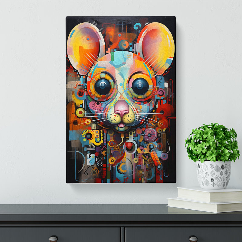 Mouse Abstract No.2 - Art Prints - Wrapped Canvas, 76cm H x 50cm W x 3cm D