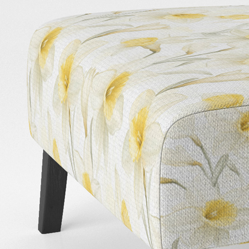 Fauteuil de chambre Floral, Pantoufle sans accoudoirs