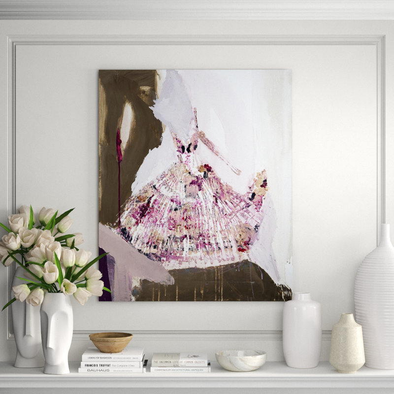 Garden Girl Print by Mia Malcolm Studio, Glass Coat, 43" H x 36" W
