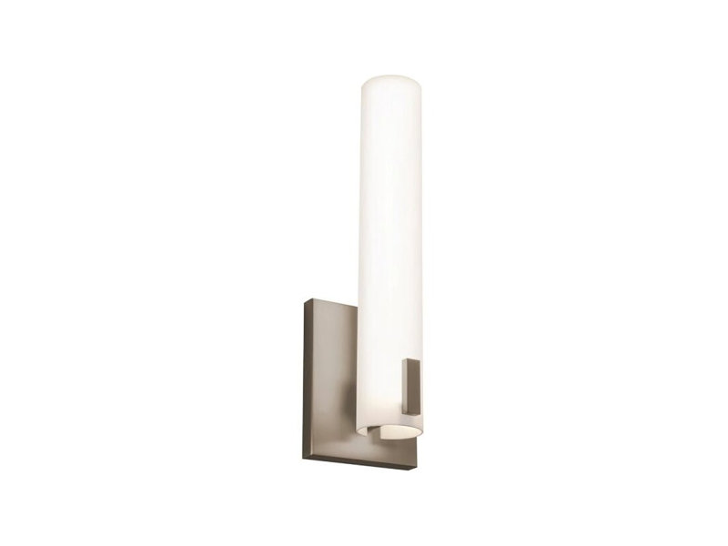 7081017BBCEC4A78AC89C4D90F6C959E Applique murale à DEL Bowen 35,5 cm (14 po), nickel satiné, 120 V, 3 000 K