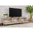 Modern TV Stand with Wooden Legs, 70.9 x 16.5 x 12.4 inches | 100% Melamine Coated Particle Board, Thickness: 0.7 inches | Stylish Marble Design for Living Room, Durable & Elegant Storage Solution-111078800