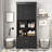 Gosellini 67"H Bathroom Cabinet with Adjustable Shelves and Open Shelves Multiple Storage System-1711119056
