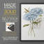 Petite hortensia bleue I - impression encadrée de qualité supérieure - prête à être accrochée - aucun clou requis - aucun clou requis-1484553483-1484553480
