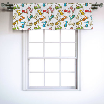 Sateen Ruffled Window Valance