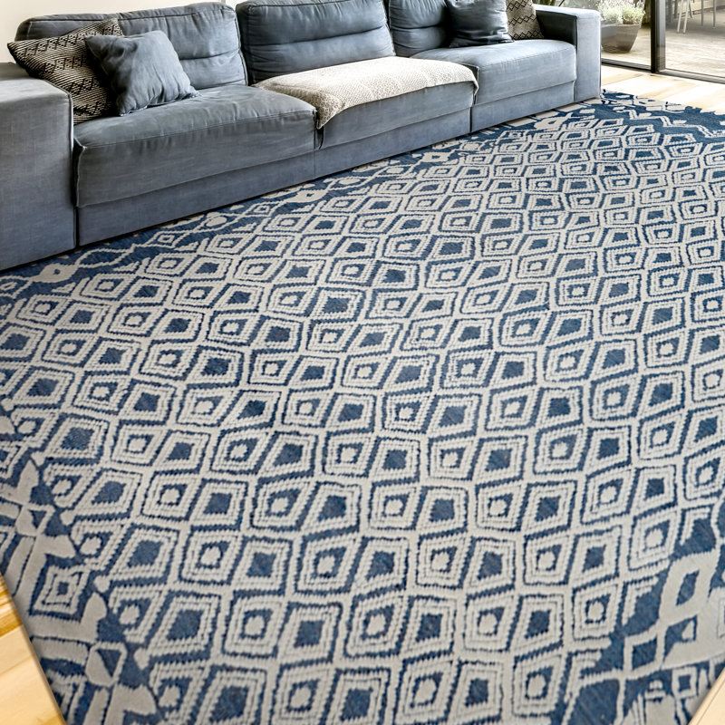 Wool Moroccan Area Rug, Rectangle 8' x 10'