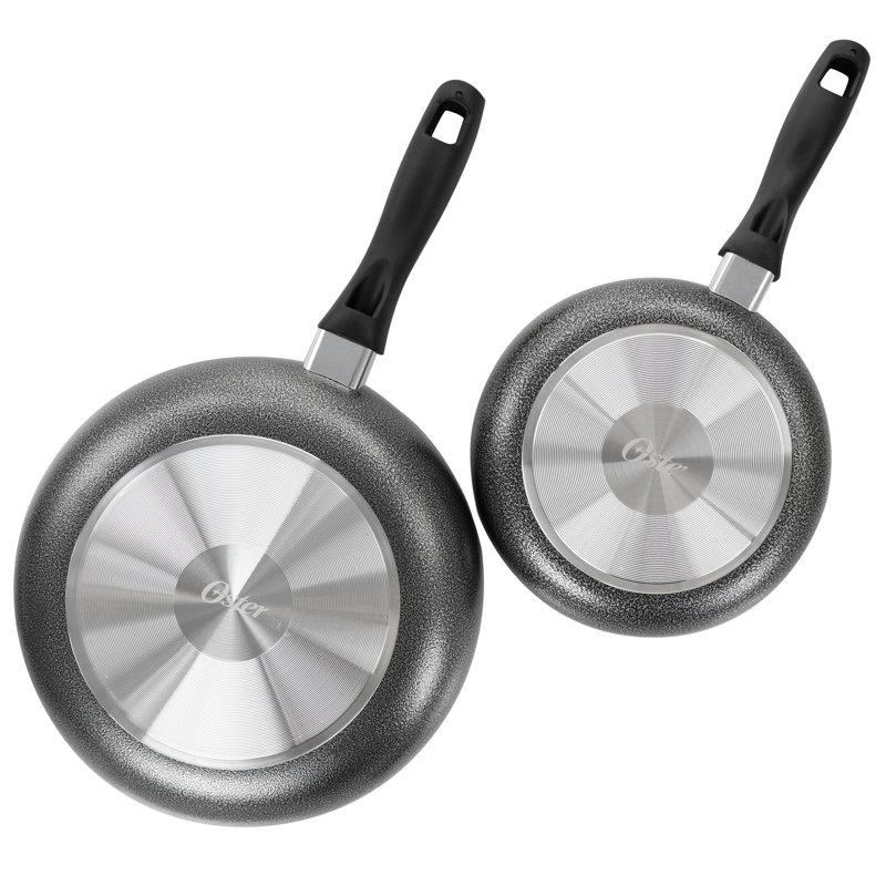 Charcoal Gray 2-Piece Nonstick Aluminum Frying Pan Set