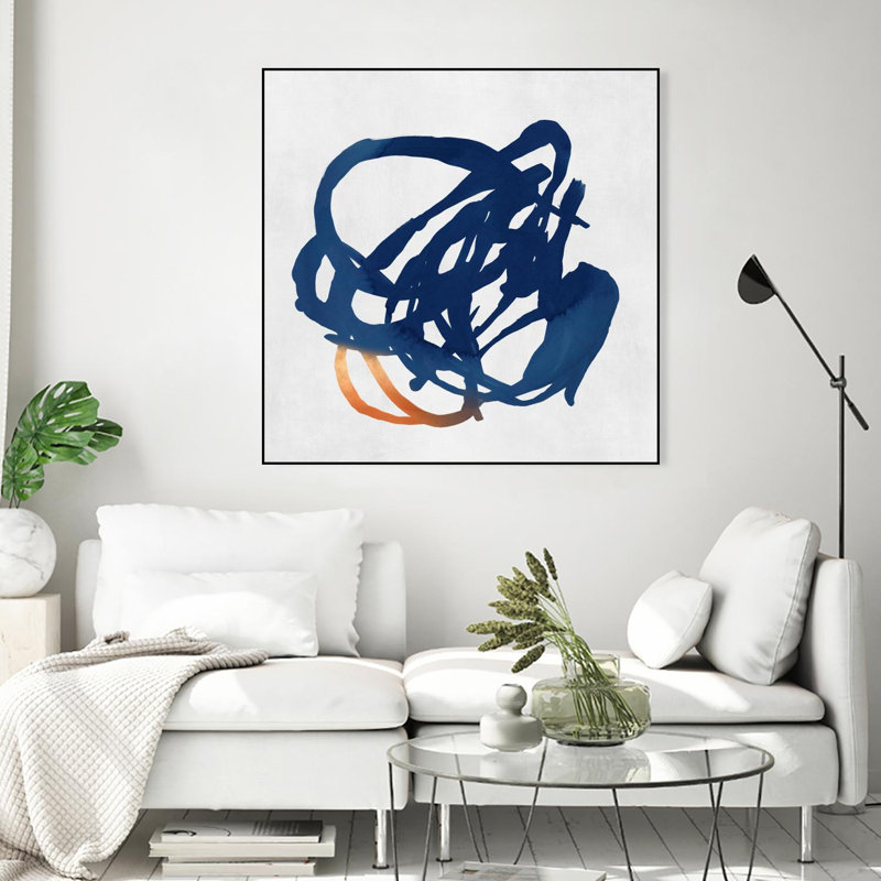 «Luminous Orange II» par PI Studio, reproduction sur toile flottante, H 20 po x l 20 po