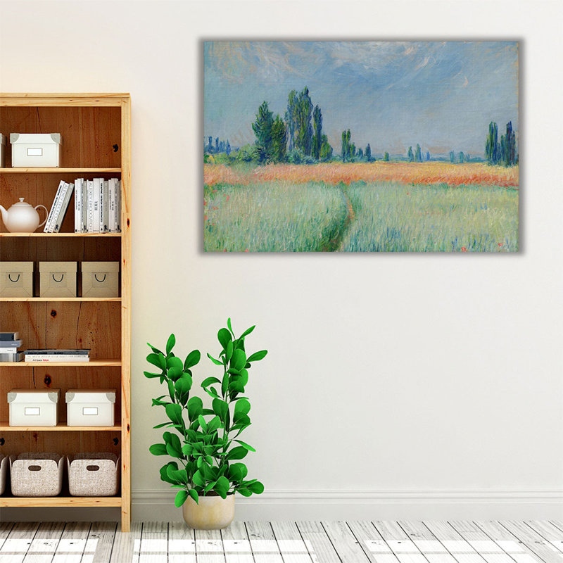 Wheatfield, 1881 - Canvas Print Wall Art, 24" H x 36" W