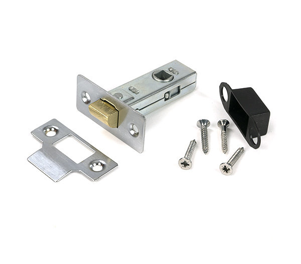 Tubular Mortice Latch, Satin Chrome