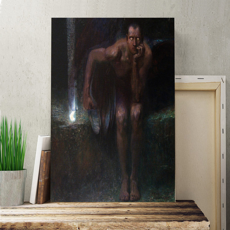 Lucifer by Franz Stuck - Wrapped Canvas, 76cm H x 50cm W