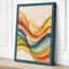 Flowing Ribbon Waves Abstract 1 Piece Wrapped Canvas Wall Art-648895663-648895661