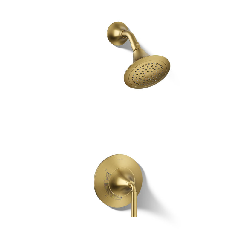 Tone Pressure-Balancing Shower Faucet Trim, Vibrant Brushed Moderne Brass