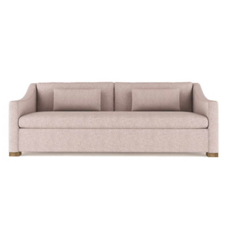 Crosby Slope Arm Sofa, 32.5" H x 96" W x 38" D, Weathered, Vintage Leather Blanc
