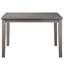 Ensemble de salle à manger en bois 5 pièces - table grise et 4 chaises avec revêtement en tissu et style transitionnel