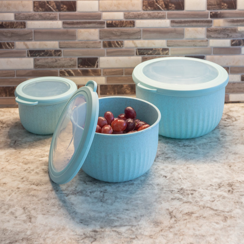 Ensemble de 3 contenants alimentaires Buskus, Bleu sarcelle