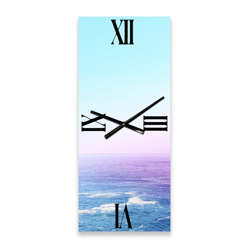 Horloge murale océanique et côtière surdimensionnée Ocean View, Grand