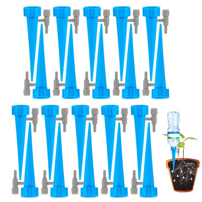 Paquet de 20 pointes à arrosage automatique, abreuvoirs automatiques pour plantes avec interrupteur à valve réglable pour plantes d'intérieur et d'extérieur