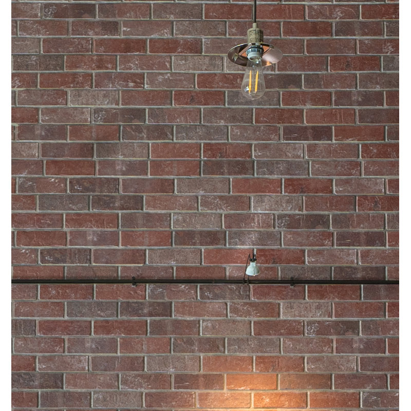5.75" X 45" Brick Midtown Peel And Stick Wall Panelling