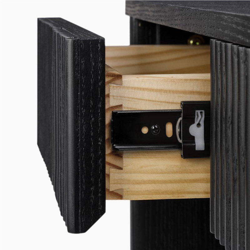 Console en bois de style français, Noir