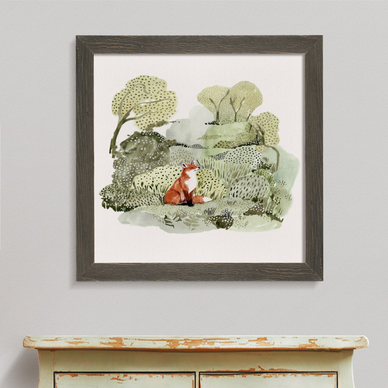 Reproduction d’art sur toile, "fox glen i" par paul cezanne, H 32 po x l 44 po x P 1,25 po, Toile avec cadre gris