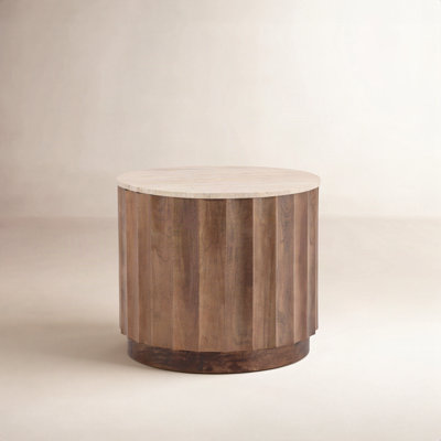 Gaige Stone End Table