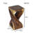 Chandi Solid Wood End Table-616135705-616135701