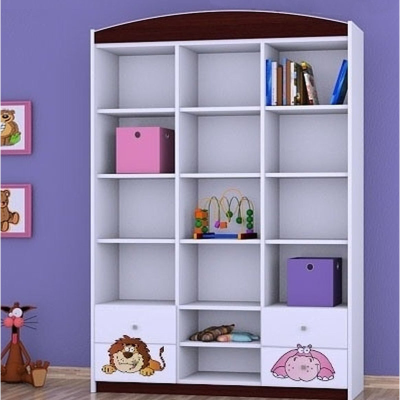 Raina 183cm H X 132cm W Kids Cube, Wenge
