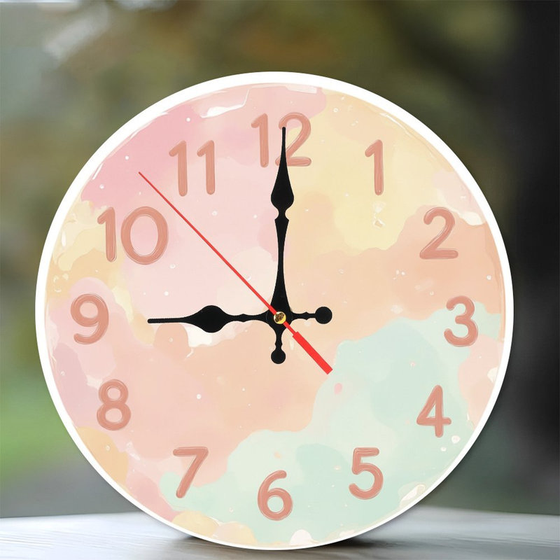 Horloge pastel